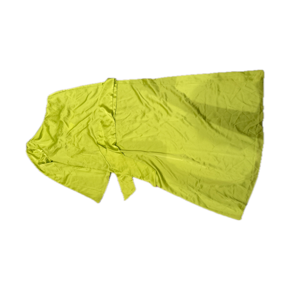 Bright Yellow Satin Maxi Dress